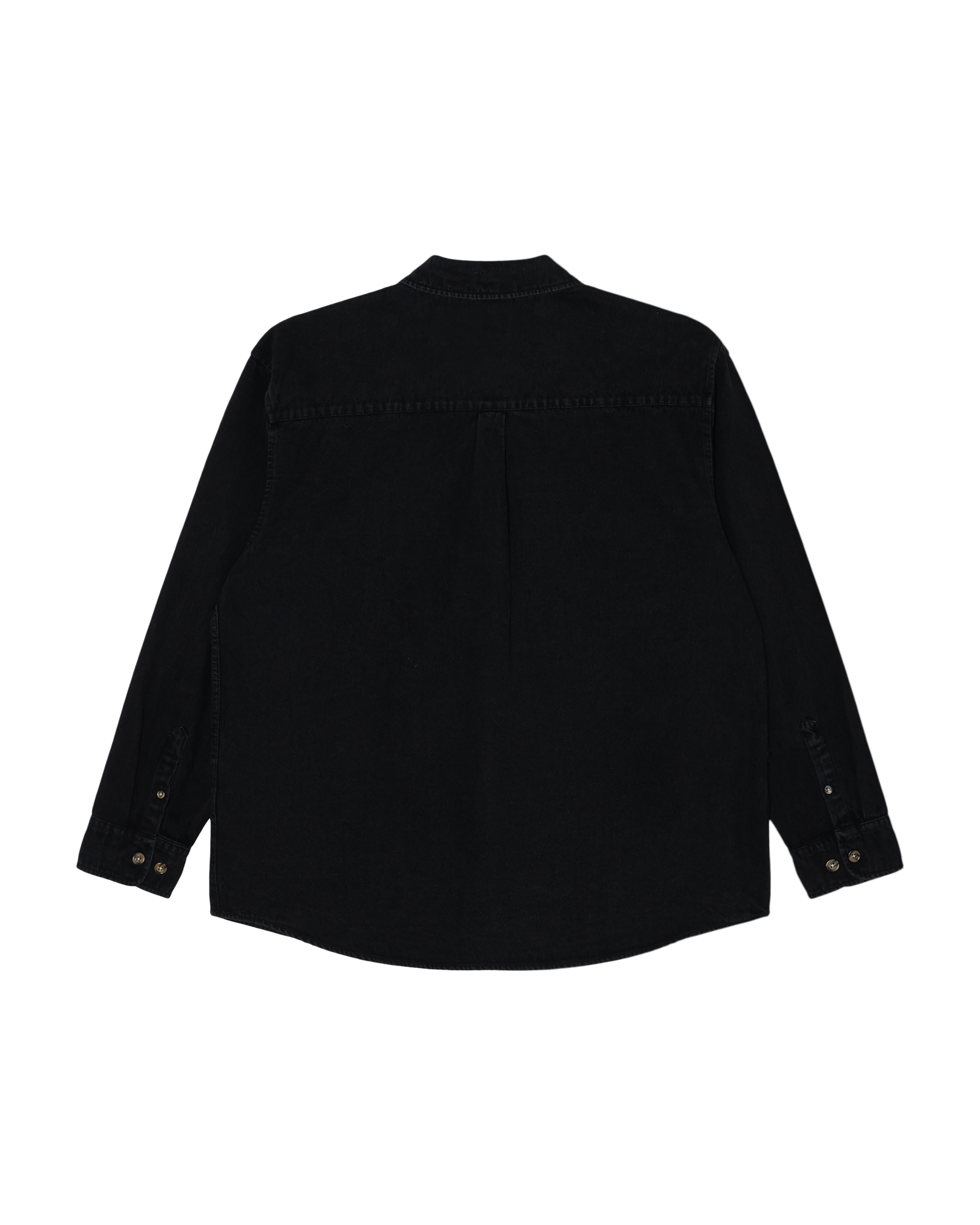 Obey Charlie Denim Woven Faded Black Herren Overshirt schwarz